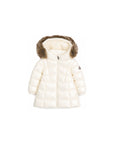 Giubbino Emma bianco baby con dettaglio patch Moncler