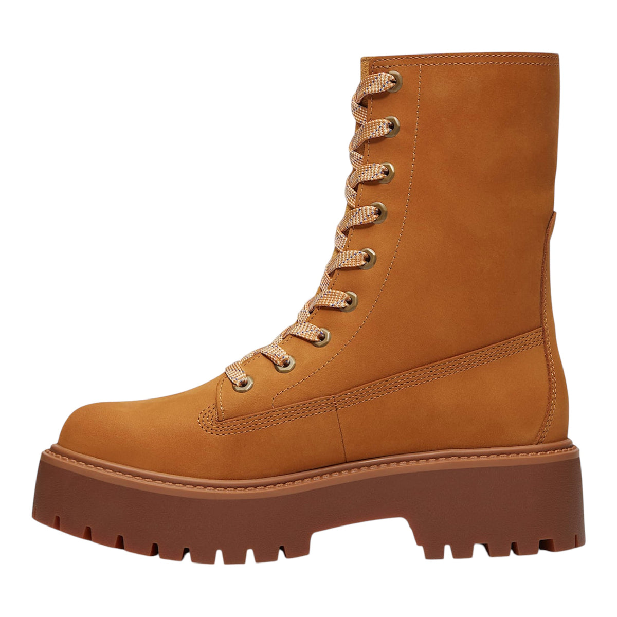 Stivali beige platform con risvolto Timberland