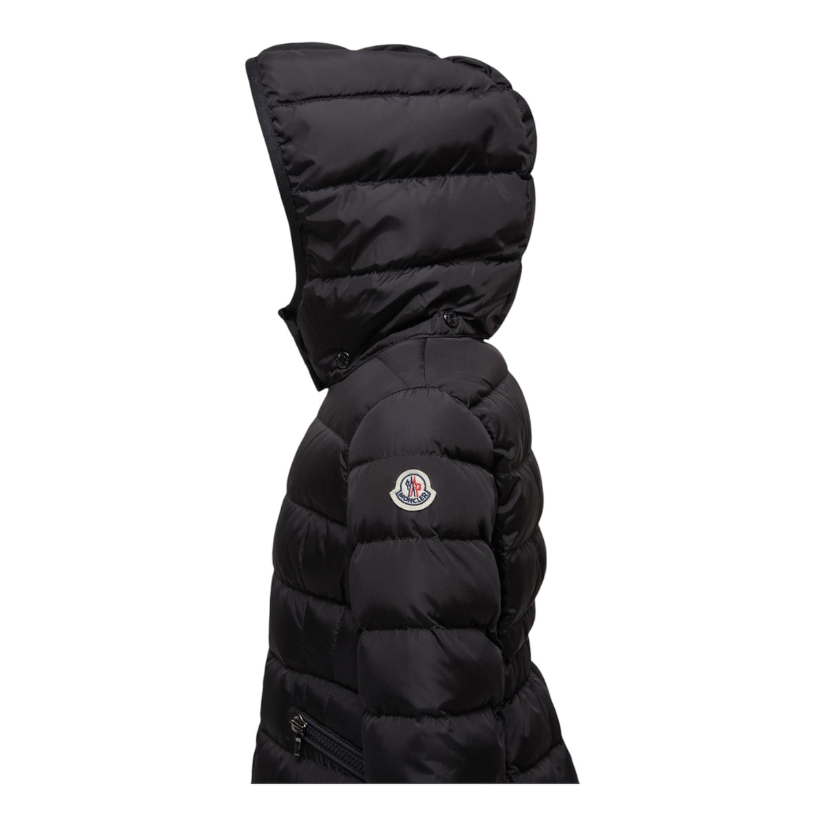 Giubbino Charpal nero con dettaglio patch Moncler
