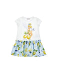 Abito bianco con stampa Trilly Disney x Monnalisa