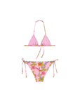 Costume bikini rosa con stampa floreale Sundek