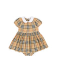 Abito check con culotte Burberry