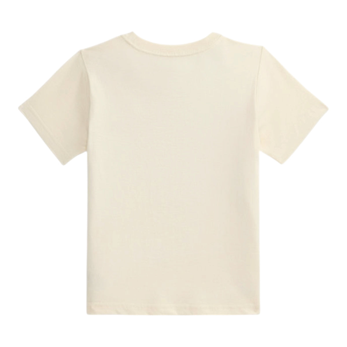 T-shirt beige con stampa bear Ralph Lauren frontale