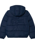 Giubbino blu con patch logo Lacoste