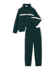 Completo tuta verde con patch logo Lacoste