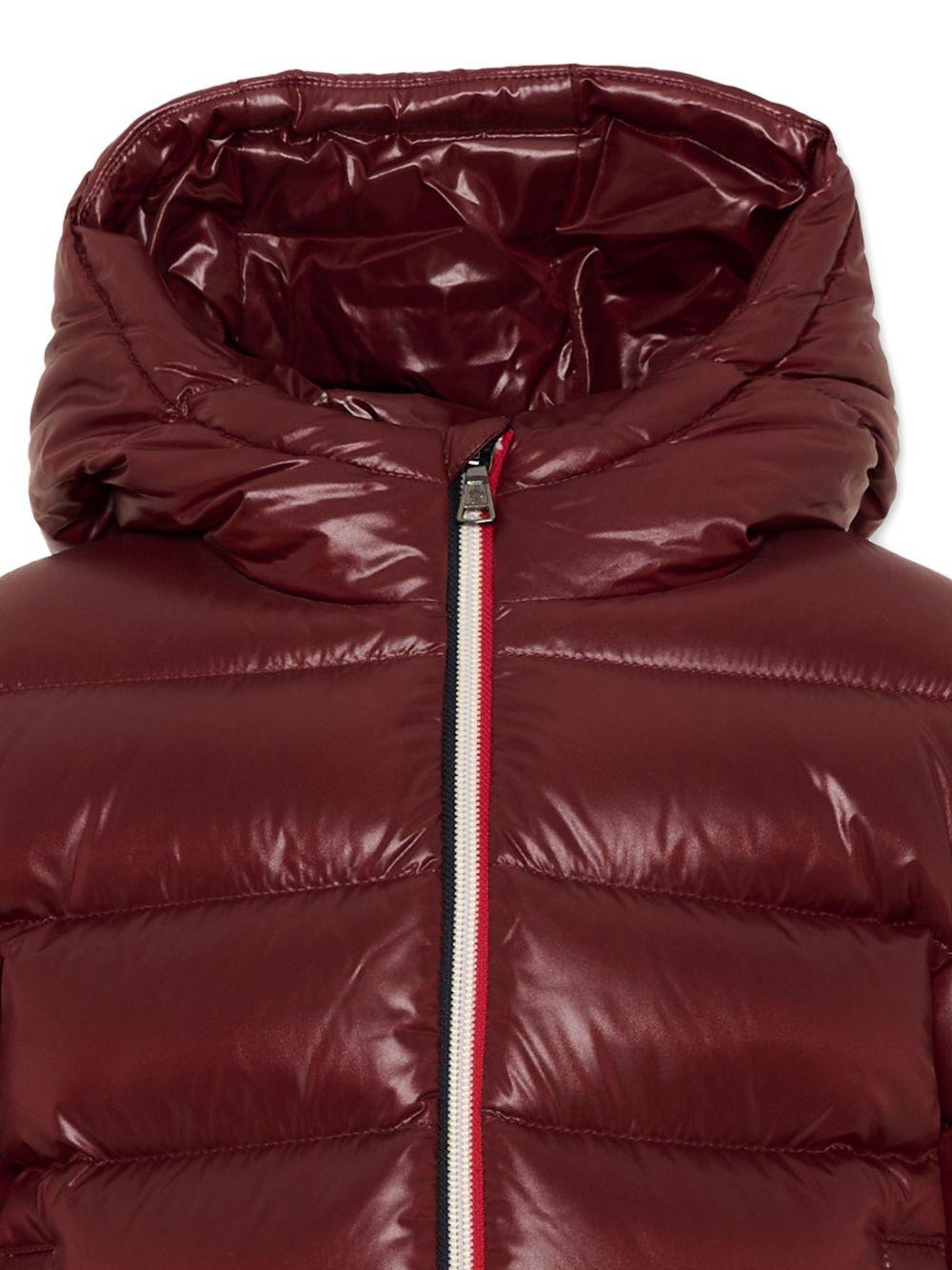 Giubbino New Aubert bordeaux con dettaglio patch Moncler