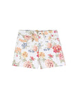 Pantaloncino bianco con stampa a fiori Chloè