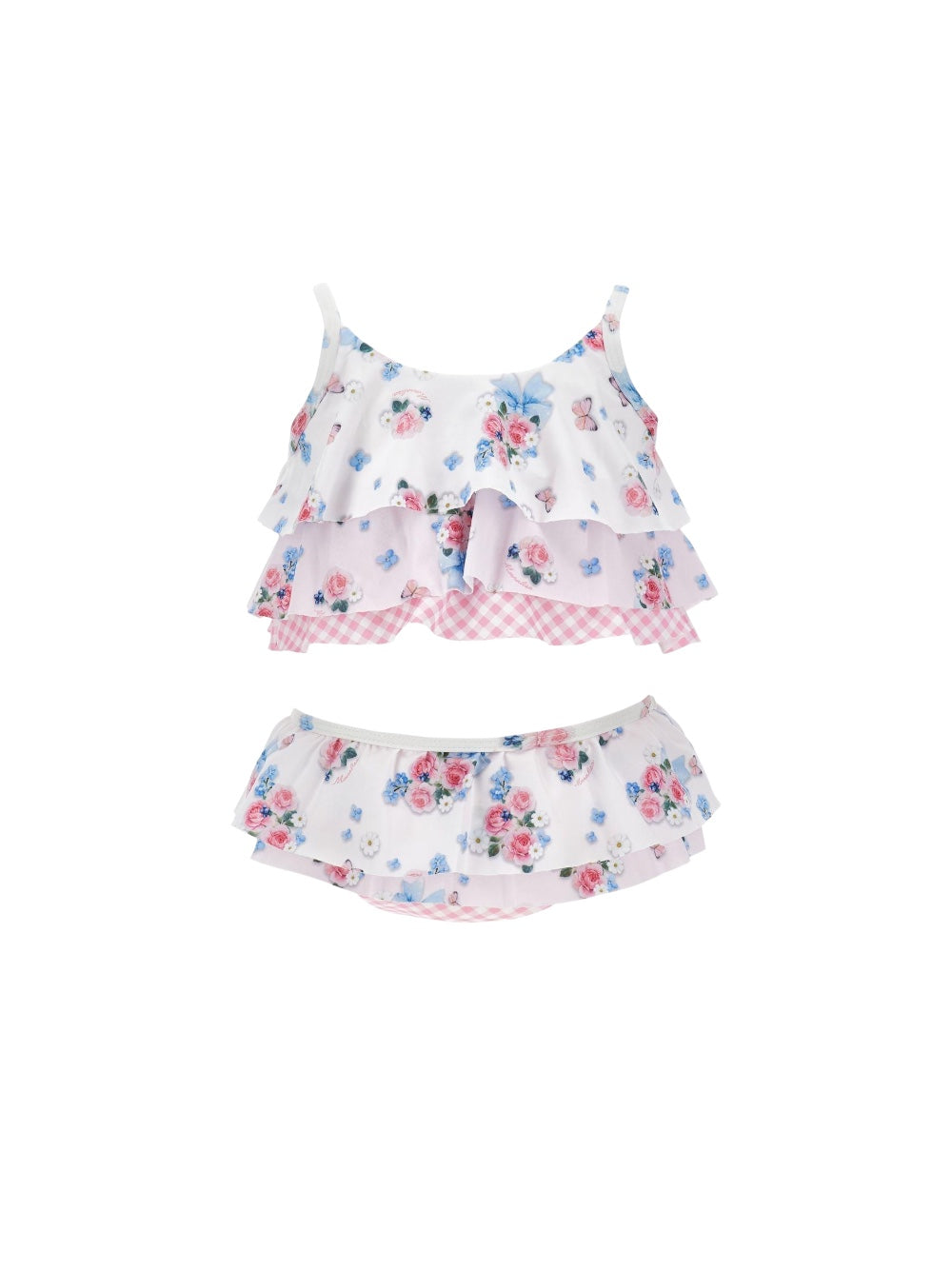Costume bikini con stampa fiori Monnalisa