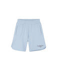 Bermuda azzurro in felpa con stampa logo Givenchy