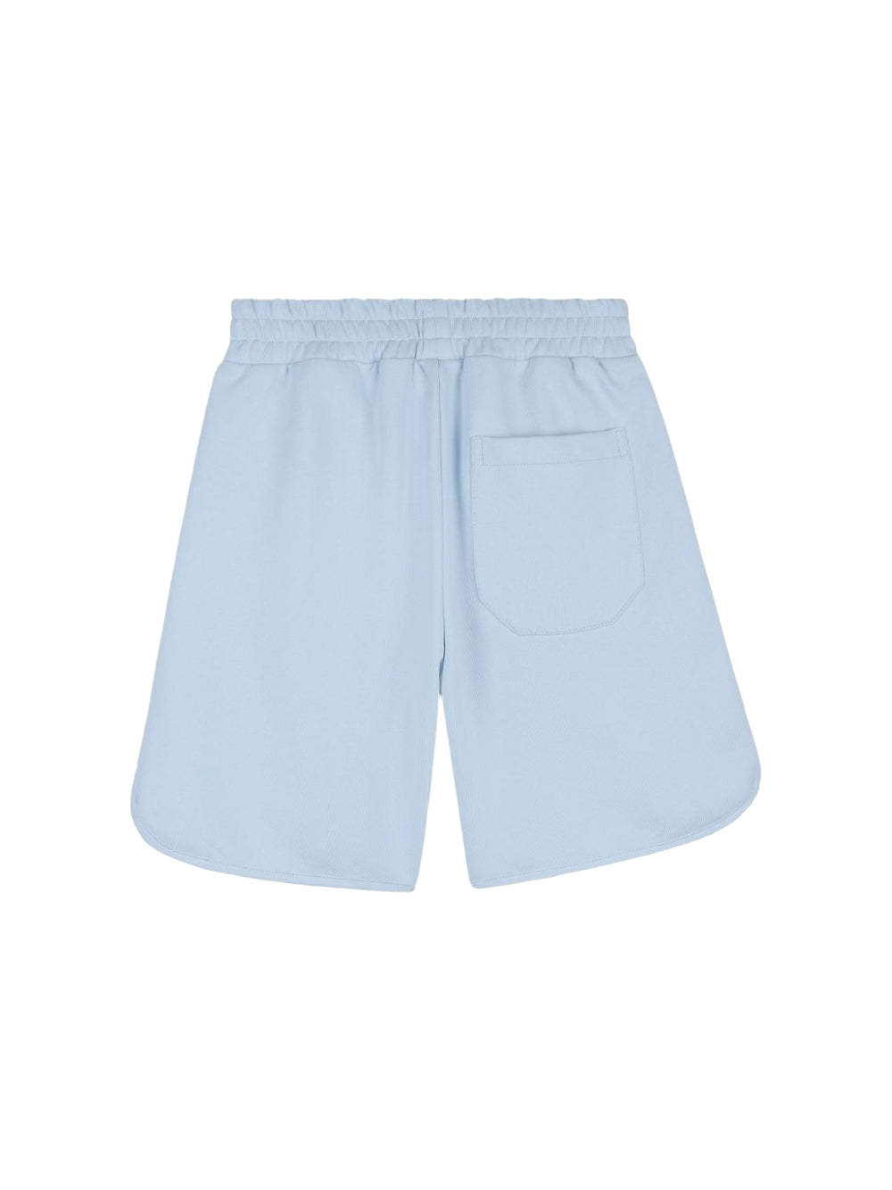 Bermuda azzurro in felpa con stampa logo Givenchy