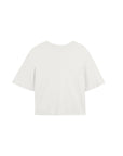 T-shirt bianca con con logo cucito Chloè