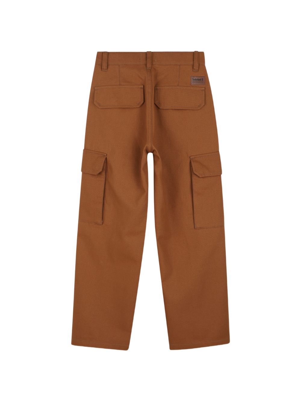 Pantalone cargo marrone con dettagli logo Timberland