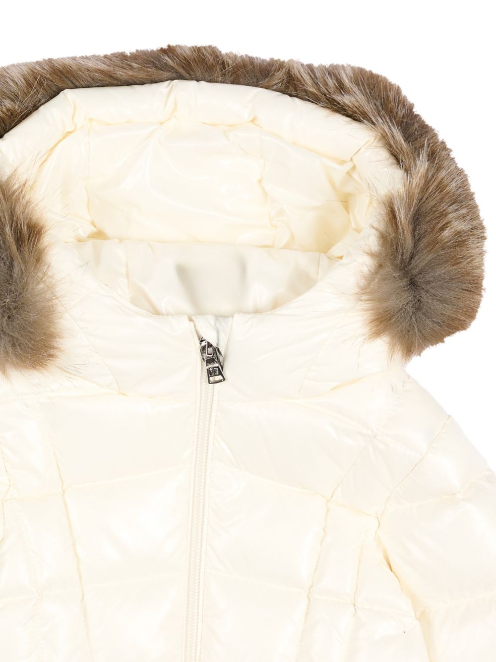 Giubbino Emma bianco baby con dettaglio patch Moncler