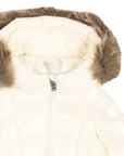 Giubbino Emma bianco baby con dettaglio patch Moncler