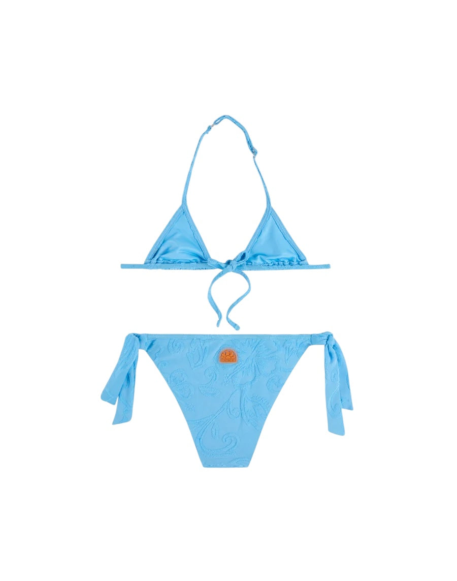 Costume bikini azzurro con dettagli Sundek