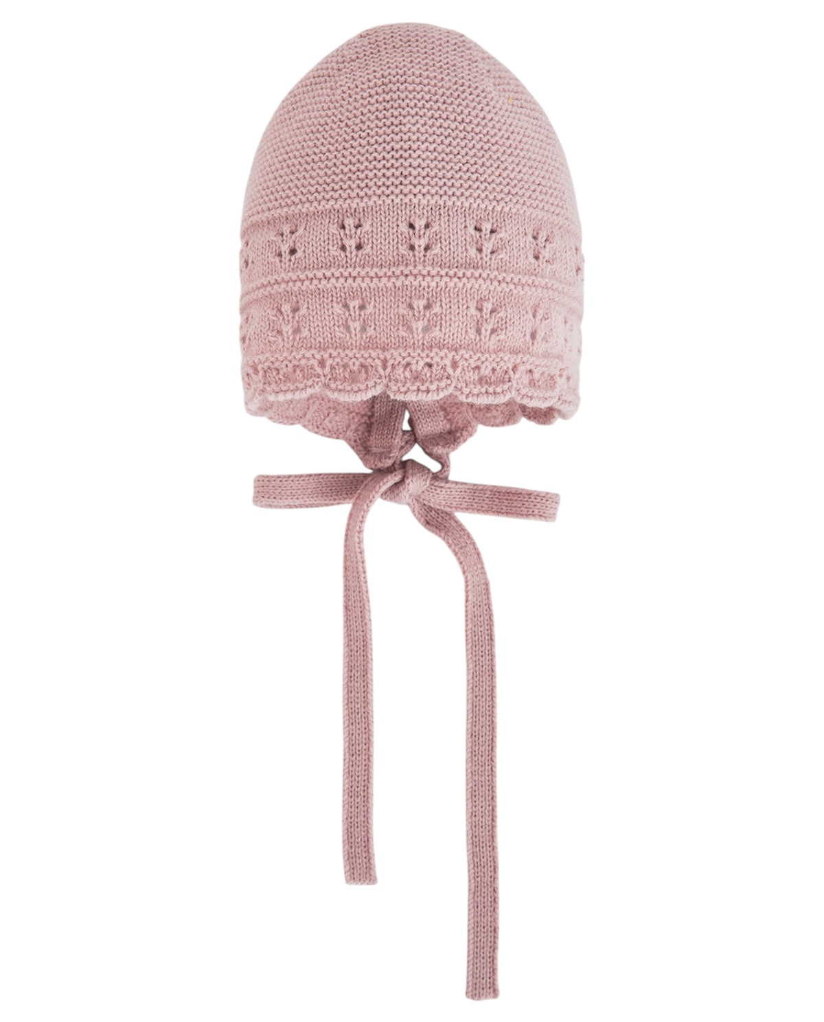 Cappello rosa con laccetti e logo Paz Rodriguez cucito sul retro