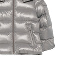 Giubbino Maya grigio baby con dettaglio patch Moncler