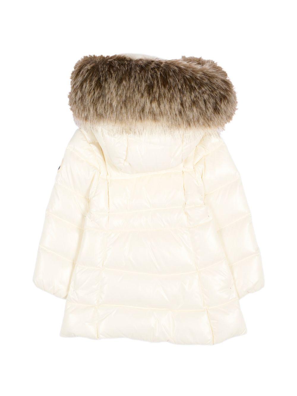 Giubbino Emma bianco baby con dettaglio patch Moncler