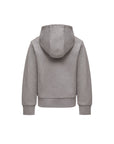 Felpa grigia con stampa logo Moncler a contrasto frontale