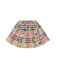 Gonna check con stampa cuori Burberry
