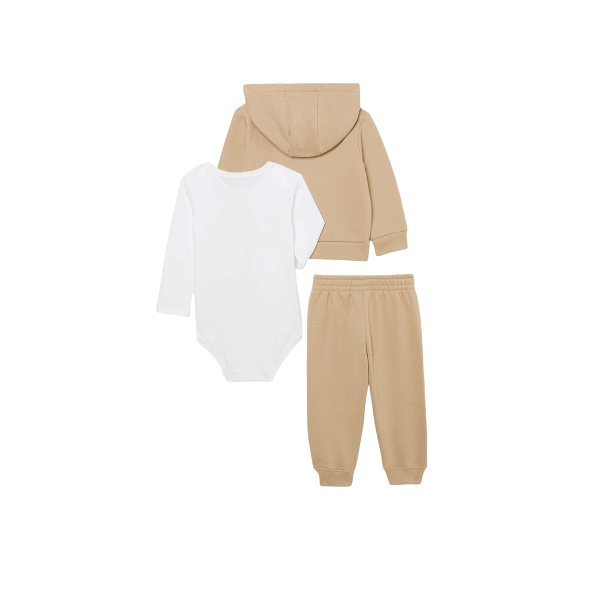 Completo tre pezzi beige con dettagli logo Lacoste