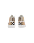 Scarpe in tela beige con stampa logo Burberry