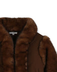 Giubbino marrone con dettagli logo Chloé