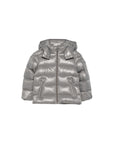 Giubbino Maya grigio baby con dettaglio patch Moncler