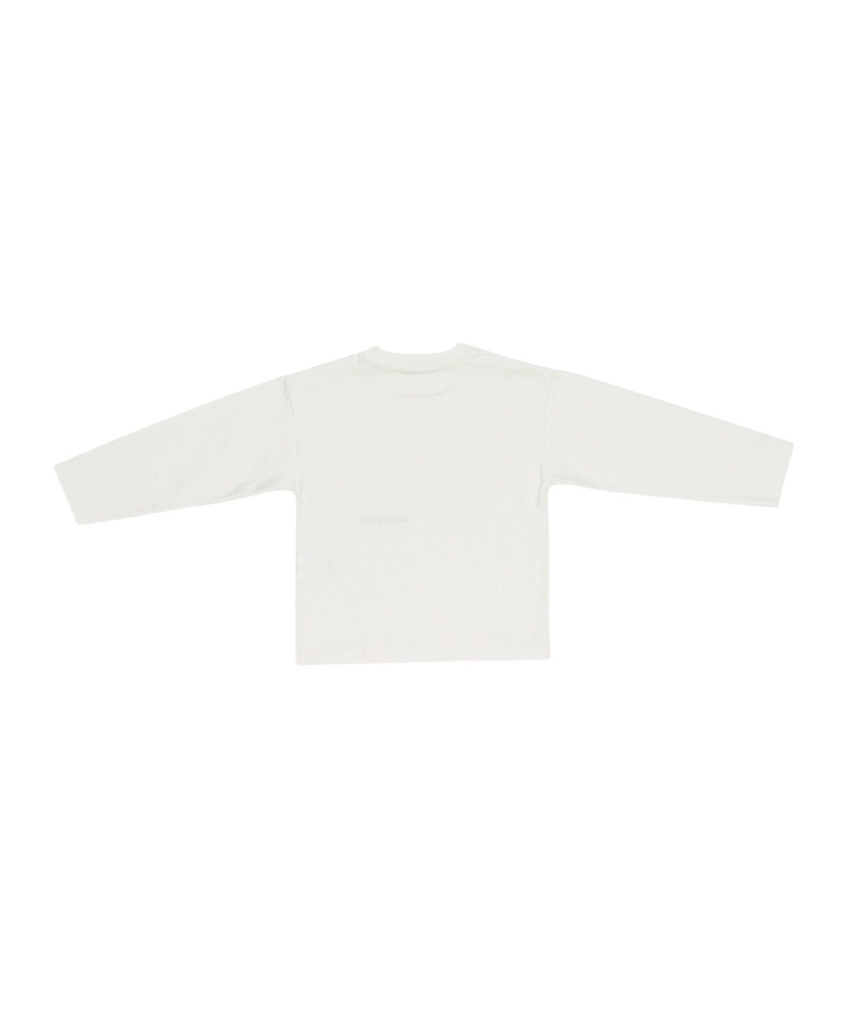 T-shirt bianca manica lunga con dettagli logo Manuel Ritz