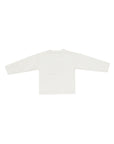 T-shirt bianca manica lunga con dettagli logo Manuel Ritz