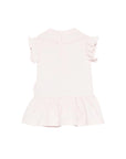 Abito rosa con stampa zebra Moncler