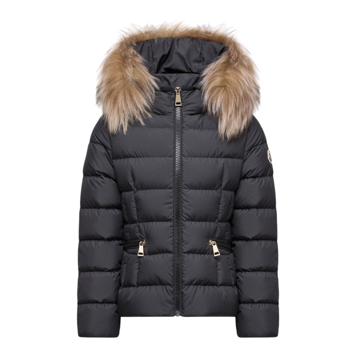 Giubbino Boedette nero con dettaglio patch Moncler