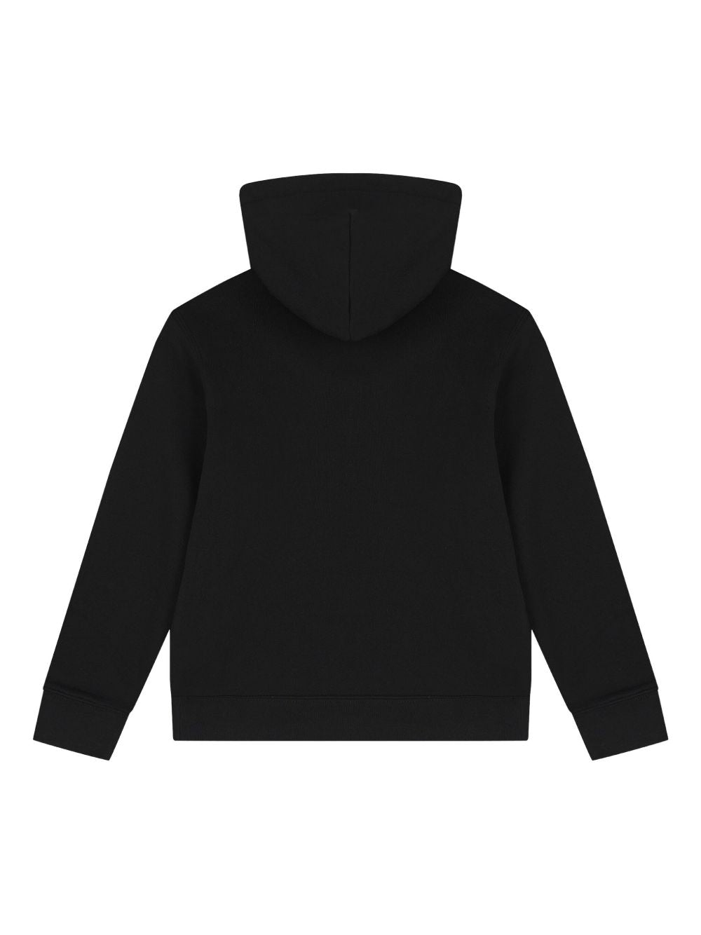 Felpa con cappuccio nera e logo Ralph Lauren a contrasto
