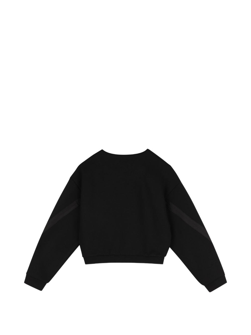 Felpa nera con logo cucito Givenchy cucito frontale