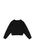Felpa nera con logo cucito Givenchy cucito frontale