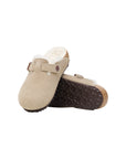 Sabot Boston beige con dettagli logo Birkenstock