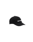 Cappello con visiera nero con stampa logo Palm Angels