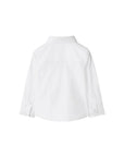 Camicia bianca baby con dettagli check Burberry