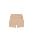 Pantaloncino beige con patch logo Lacoste