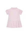 Abito rosa con dettaglio logo Moncler