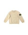 Felpa beige con dettaglio patch Stone Island