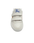 Scarpe bianche con dettagli check Burberry