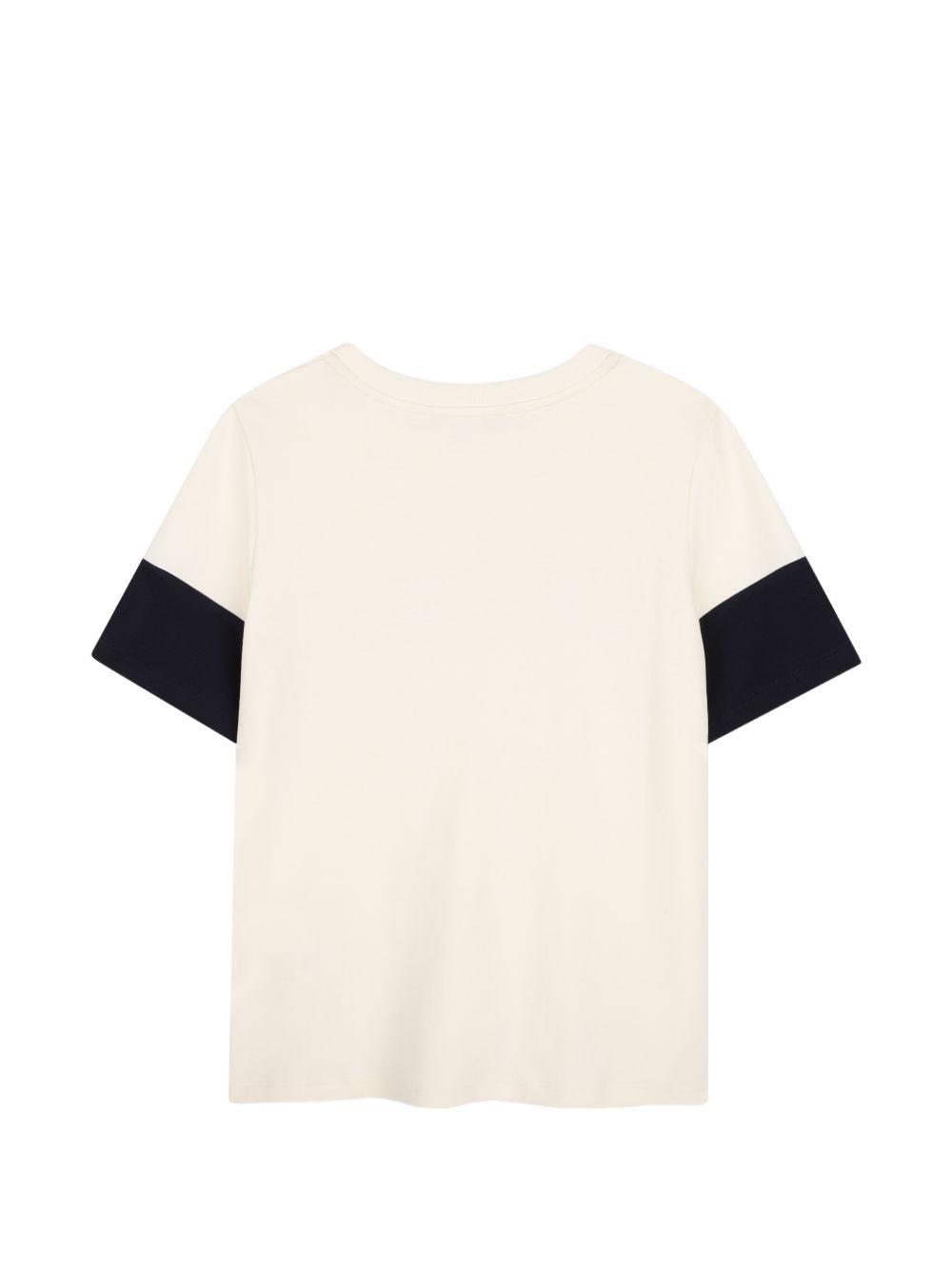 T-shirt panna con logo Chloé cucito a contrasto