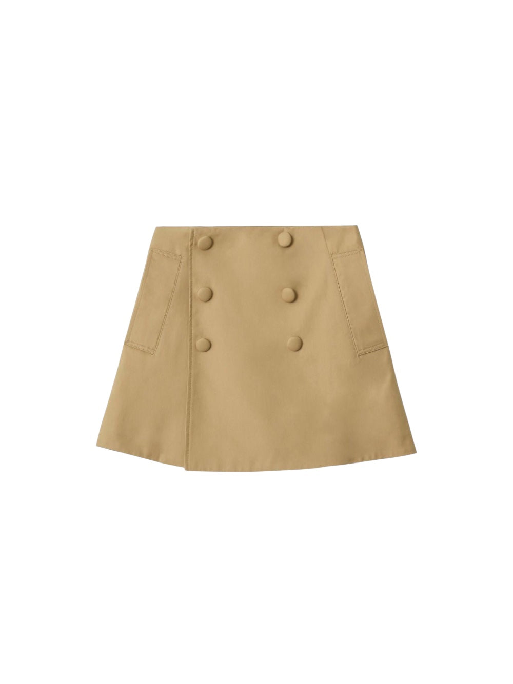 Gonna beige con dettagli bottoni Burberry