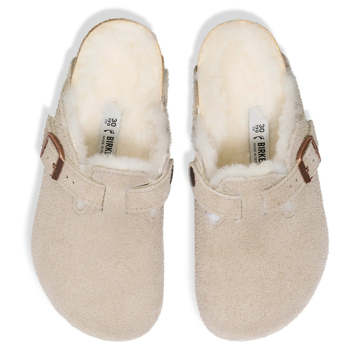 Sabot Boston beige con dettagli logo Birkenstock
