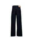 Jeans cinque tasche blu con dettagli logo Boss