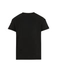T-shirt nera con stampa Moncler