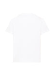 T-shirt bianca con patch logo FF Fendi cucito frontale