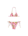Costume bikini rosa con stampa floreale Sundek