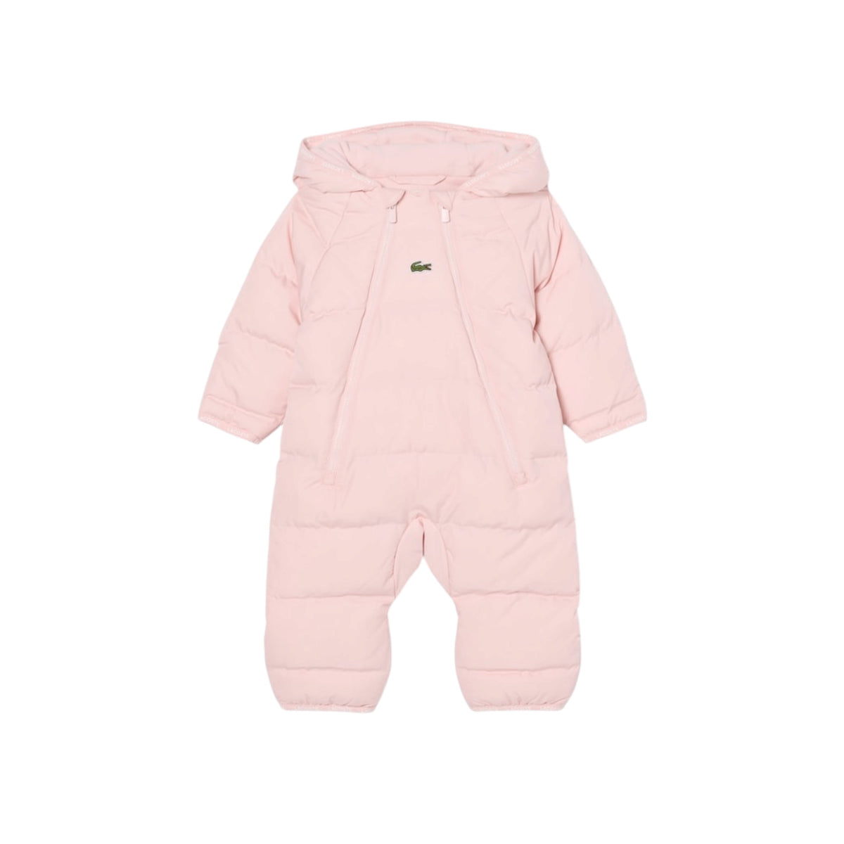 Eschimo rosa con patch logo Lacoste frontale